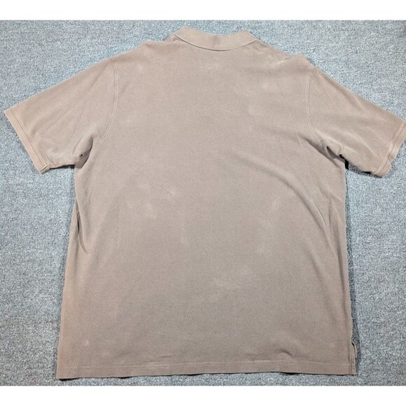 Eddie Bauer Mens Size 2XL Brown Short Sleeve Casual Pullover Polo Shirt - Picture 2 of 6